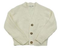 Smetanový propínací svetr Lily & Dan