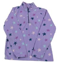 Fialová fleecová funkční mikina s hvězdami Mountain Warehouse