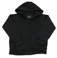 Černá propínací mikina s kapucí Primark