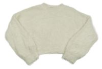 Smetanový chlupatý oversize svetr H&M