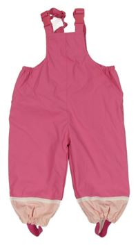 Růžové nepromokavé laclové kalhoty Ergee