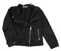 Černý koženkový křivák okaidi