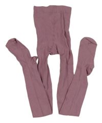 Pudrově fialové punčocháče