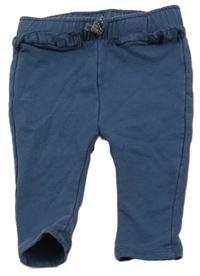 Tmavomodré tepláky s volánky obaibi