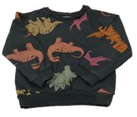 Černá mikina s dinosaury PRIMARK