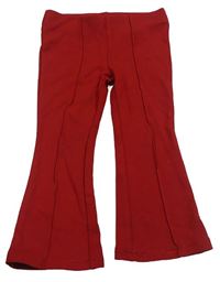 Červené flare legíny H&M