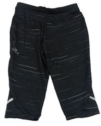 Černé melírované sportovní crop legíny Kalenji 