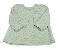 Zelená tunika se srdíčky a nápisem Topomini