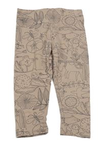 Béžové legíny se zvířátky Next