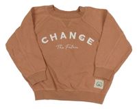 Starorůžová mikina s nápisy Primark