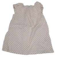 Bílo-růžové puntíkaté lehké šaty H&M