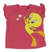 Růžové tričko s Tweetym 