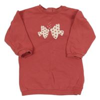 Růžová šatová mikina s ptáčky River Island