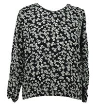 Dámská černo-bílá kytičkovaná balonová halenka Colloseum 