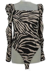 Dámské černo-růžové vzorované body 