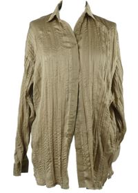 Dámská béžová muchlaná halenka MissGuided vel. 32