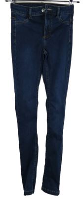 Dámské tmavomodré skinny rifle Calzedonia 