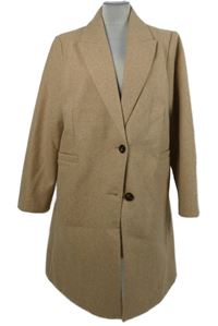 Dámský béžový flaušový kabát Primark 