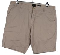Pánské starorůžové plátěné slim chino kraťasy H&M vel. 36