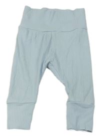 Světlemodré žebrované lehké tepláky Primark