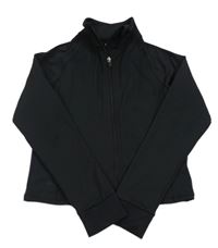 Černá sportovní crop propínací mikina F&F