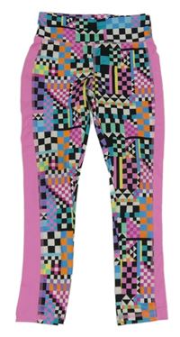 Barevné kostkované sportovní legíny Dunnes