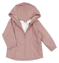 Světlerůžová nepromokavá bunda s kapucí John Lewis