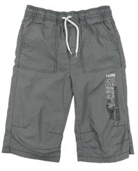 Šedé plátěné kraťasy S. Oliver