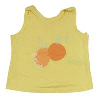 Žlutý crop top s obrázkem zn. George