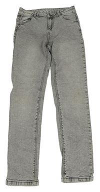 Šedé slim rifle Denim Co.