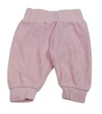 Světlerůžové sametové kalhoty