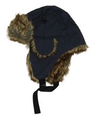 Tmavomodrá šusťáková zateplená beranice 