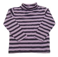 Tmavo-světlefialový pruhovaný rolák TCM