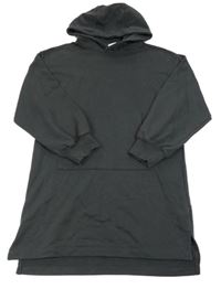 Antracitová šatová mikina s kapucí Zara