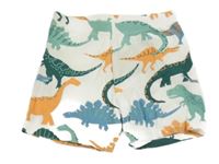 Bílé pyžamové kraťasy s dinosaury H&M