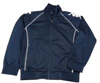 Tmavomodrá sportovní propínací mikina Kappa