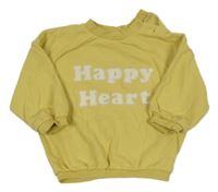 Okrová oversize mikina s nápisemGeorge