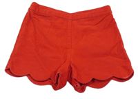 Červené manšestrové kraťasy 