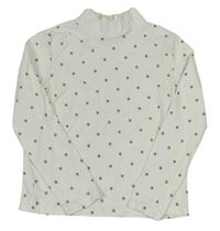 Bílé triko s hvězdičkami zn. H&M