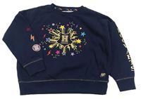 Tmavomodrá oversize mikina Harry Potter M&S