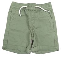 Khaki plátěné kraťasy Primark