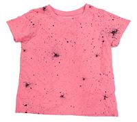 Neonově růžové vzorované tričko Primark 