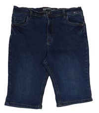 Tmavomodré riflové skinny kraťasy Denim Co. 