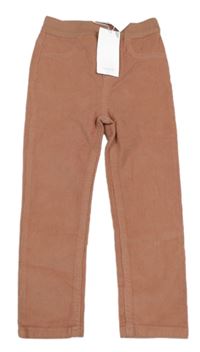 Nové - Starorůžové manšestrové kalhoty Mango