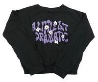 Černá mikina s nápisem Destination 