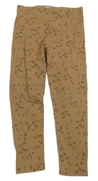 Béžové legíny se vzorem George 