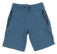 Modrošedé teplákové kraťasy Next