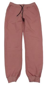 Starorůžové cuff tepláky Cherry Love 