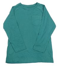 Zelené triko s kapsou Tu