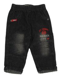 Tmavošedé rifle s nápisem Lee Cooper